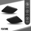 G-PLUS Left Right Headlight Washer Cover Pair Compatible with Volvo S40 V50 2008-2012 39886377, 39886397 Glossy Black