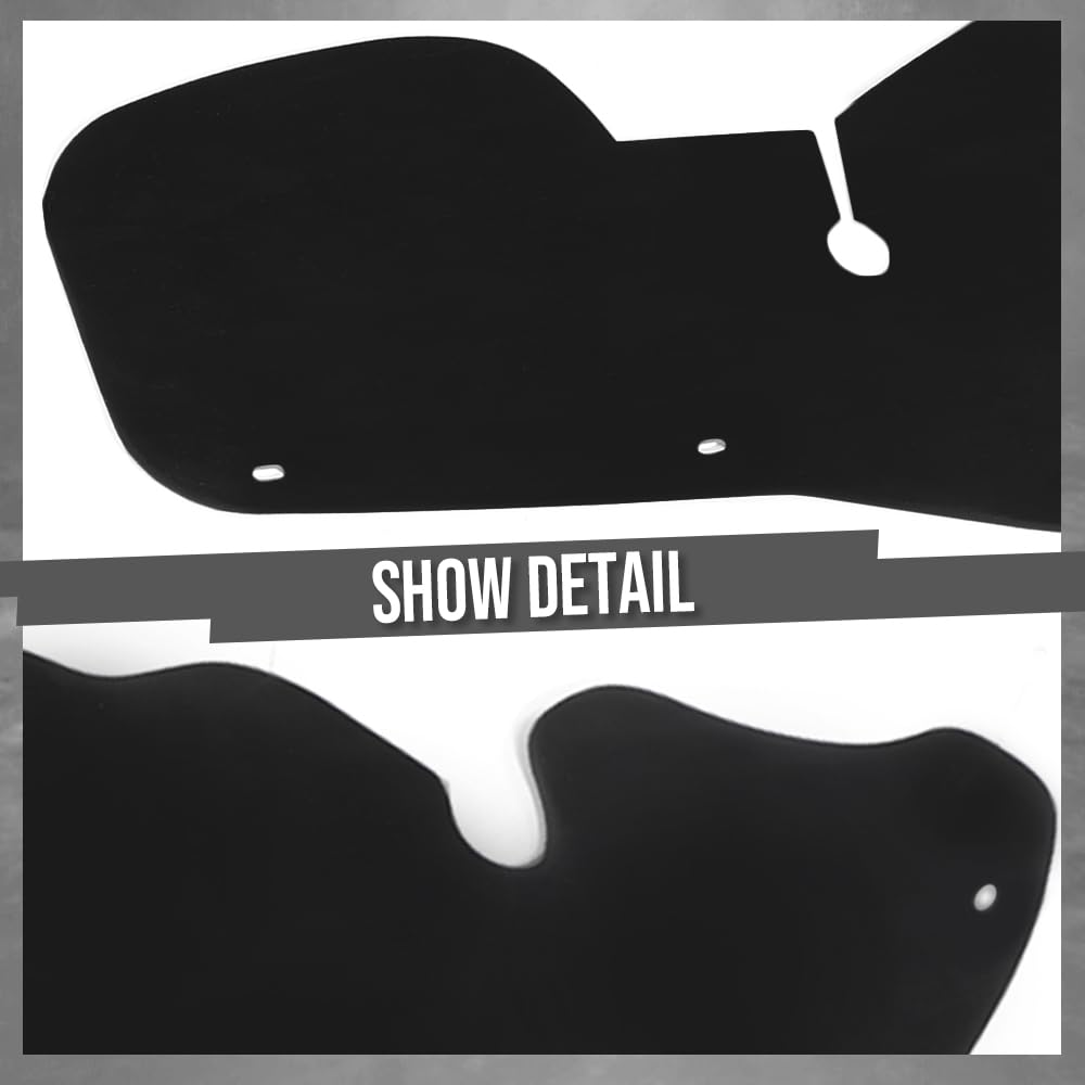 G-PLUS Engine Well Frame Fender Splash Shields Shield w/Clips Compatible with Ford Ranger 1998-2006 Black