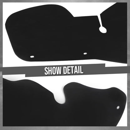 G-PLUS Engine Well Frame Fender Splash Shields Shield w/Clips Compatible with Ford Ranger 1998-2006 Black