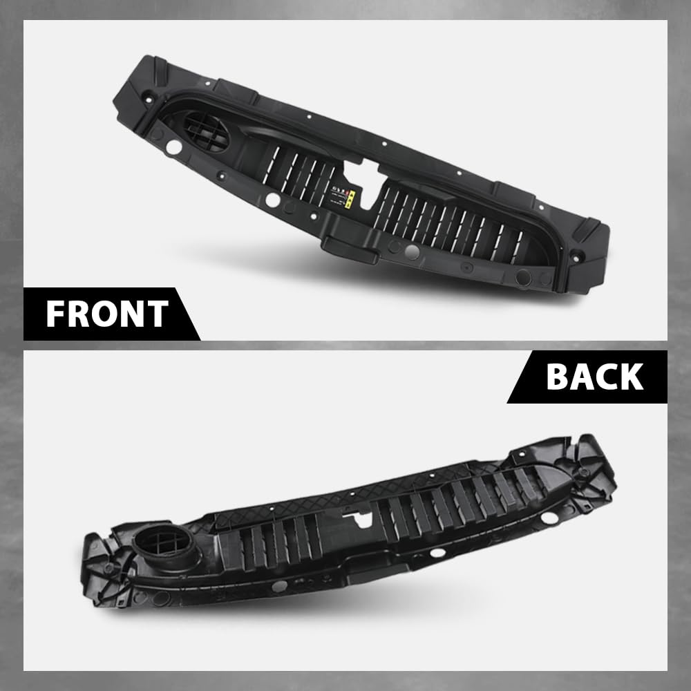 G-PLUS Upper Radiator Support Cover Compatible with Chevy Silverado 1500 2019-2023,Fit Chevy Silverado 1500 LTD 2022 Black