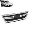 G-PLUS Front Bumper Upper Grille W/Chrome Grill Tirm Compatible with Subaru Impreza 2012-2014 91122FJ010