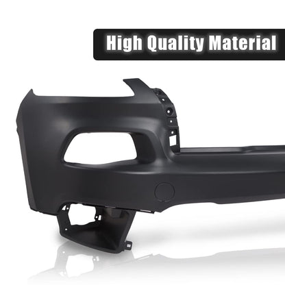 G-PLUS Front Upper Bumper Cover Compatible with Jeep Cherokee 2014 2015 2016 2017 2018, Not Fit Trailhawk Models, 5NJ52TZZAB CH1014112, Primered Black