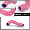 G-PLUS Silicone Radiator Hose Kit Compatible with Yamaha Banshee 350 YFZ350 1987-2006 Pink