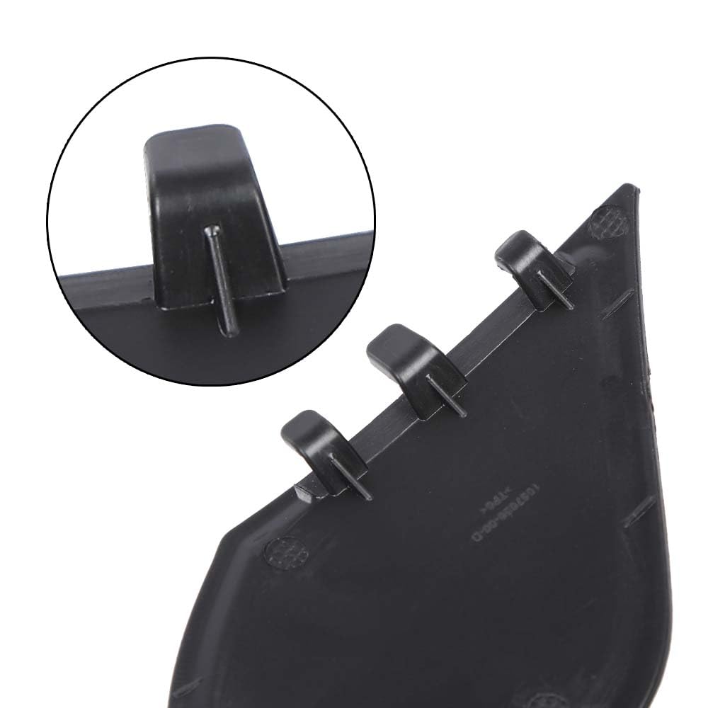 G-PLUS Front Bumper Tow Eye Bracket Hook Cover Cap Compatible With Tesla Model S/X 2016-2021 PP Front Tow Hook Cover 1057056-00-D