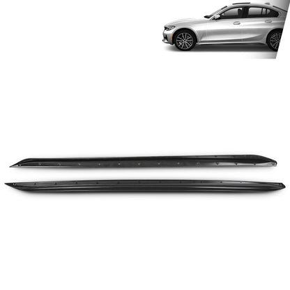 G-PLUS Side Skirts Body Kit Compatible with BMW G20 3-Series All Trims Models Only 2019 2020 2021 2022 2023 Carbon Fiber Black