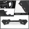 G-PLUS Front Upper Bumper Cover Compatible with Jeep Cherokee 2019-2023, 68406536AD, CH1014141, Primed Black