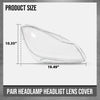 G-PLUS Headlight Lens Cover Compatible with Benz C-Class W204 2011-2015 A2048203539, A2048203639 Left & Right Front Headlamp Lens Cover Clear