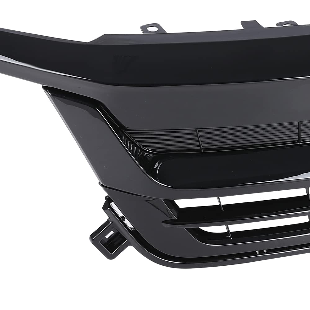G-PLUS Front Bumper Grill W/Gloss Black Trim Compatible with Honda Pilot Upper Grille Assembly 2019 2020 2021 HO1210158, 71150TG7A50