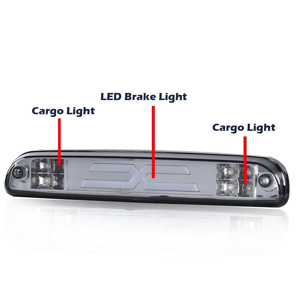 G-PLUS LED Third Type X High Mount Brake Stop Light Compatible with 1993-2011 Ranger 1999-2016 F250 F350 F450 F550 Super Duty 1995-2003 Mazda B2300 B2500 B3000 B4000 CC3Z13A613B