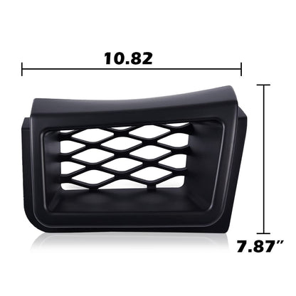 G-PLUS Front Bumper Caliper Air Duct Compatible with Chevy Silverado 1500 2003 2004 2005 2006 2007 SS-Style Left & Right Pair (Black) 89025754 89025753