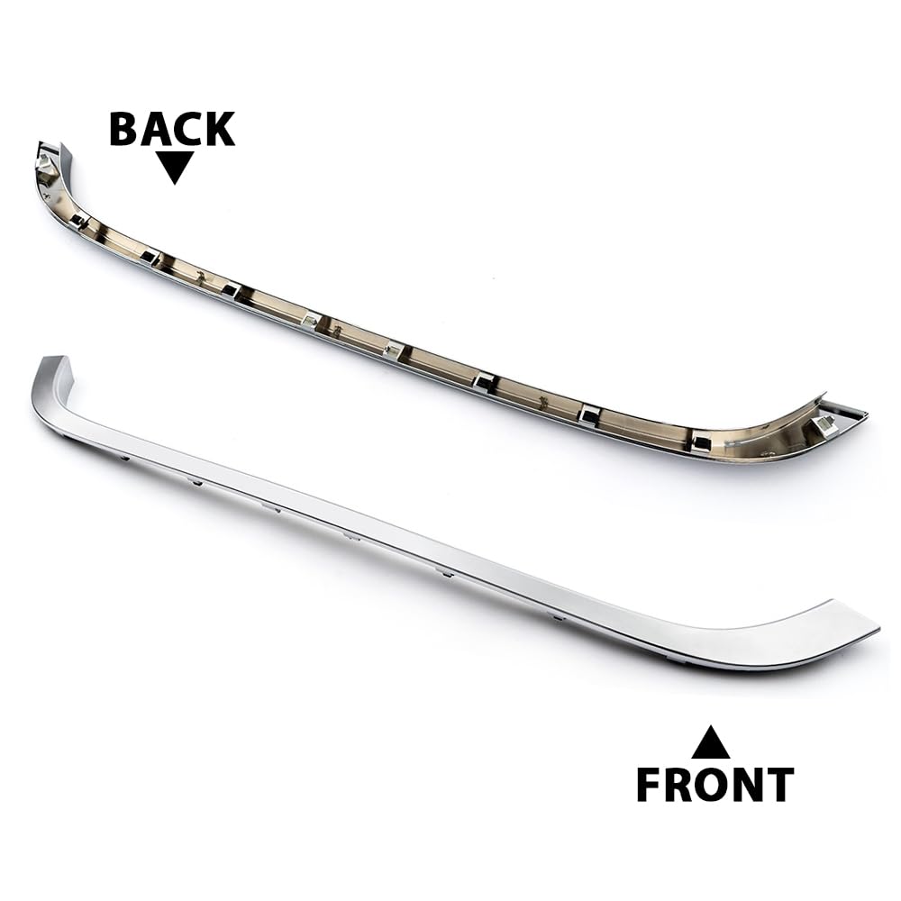 G-PLUS Chrome Grille Hood Molding Trim Compatible with Mini Cooper R55 R56 R58 R59 2007-2015 (Not Fit 07-10 R55 R56 R58 R59 Base&Clubman Model) Front Grill Hood Trim Moulding 51132751040 MC1235100