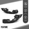 G-PLUS Front Inner Fender Liner LH+RH Fit Buick Encore Sport Touring 2016, Fit Buick Encore (submodel: Base, Convenience, Leather, Premium) 2013-2016 42454596, 95422561 Black