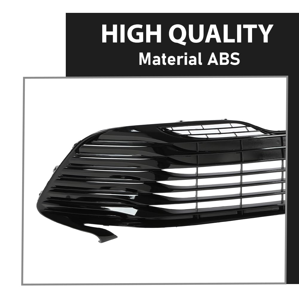 G-PLUS Front Bumper Upper & Lower Grille Black Trim Compatible with Toyota Camry LE XLE 2018-2020 5310106A70
