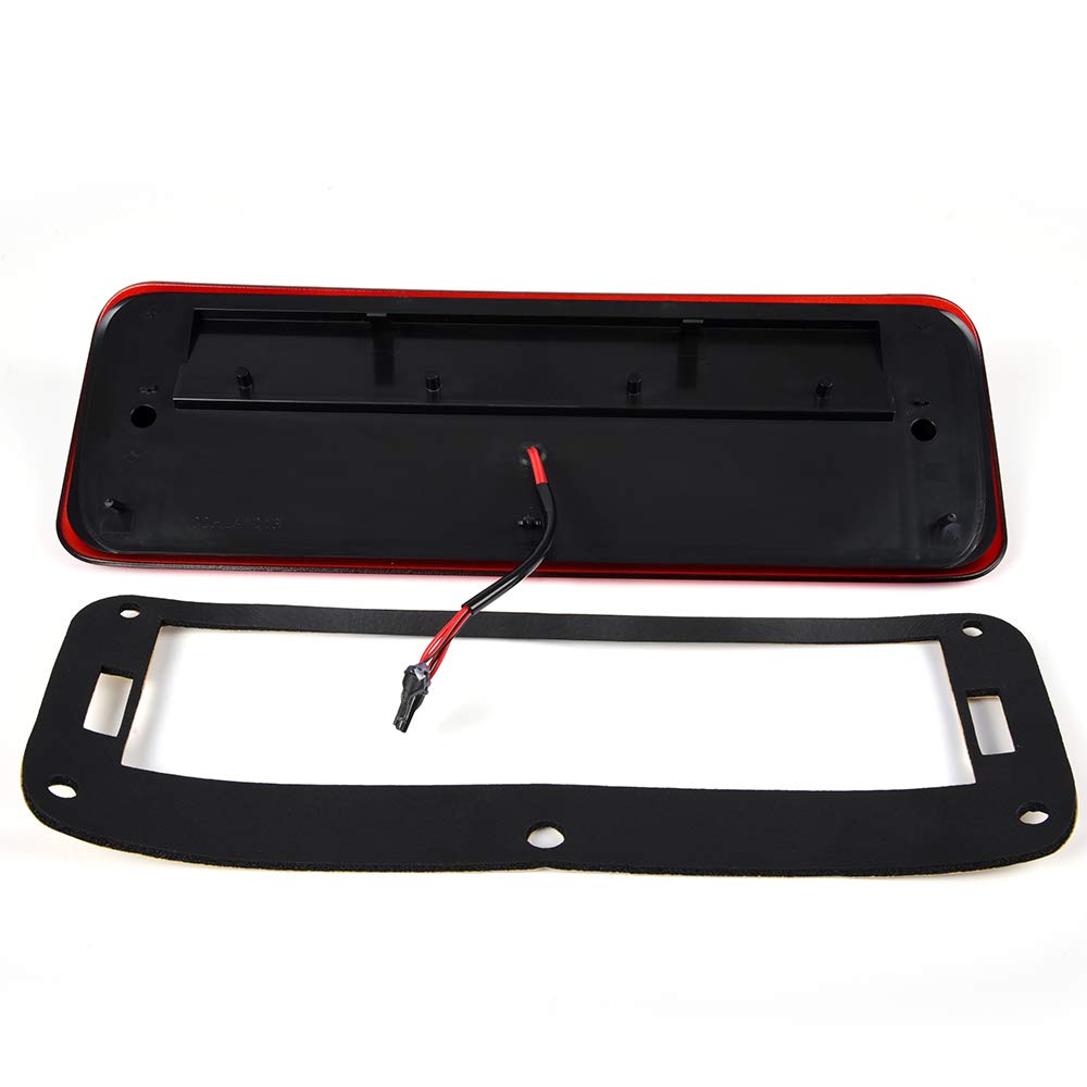 G-PLUS Rear LED 3rd Third Brake Light Compatible With 2004-2008 Ford F150 2005 2006 2007 Cargo Tail Stop Lamp Waterproof (Red Housing Clear Lens)