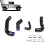 G-PLUS 4-Piece Radiator Hose Kit Compatible with Toyota Land Cruisers 1968-1984 Fit 4x-Series Toyota Land Cruisers with F or 2F Engine Black