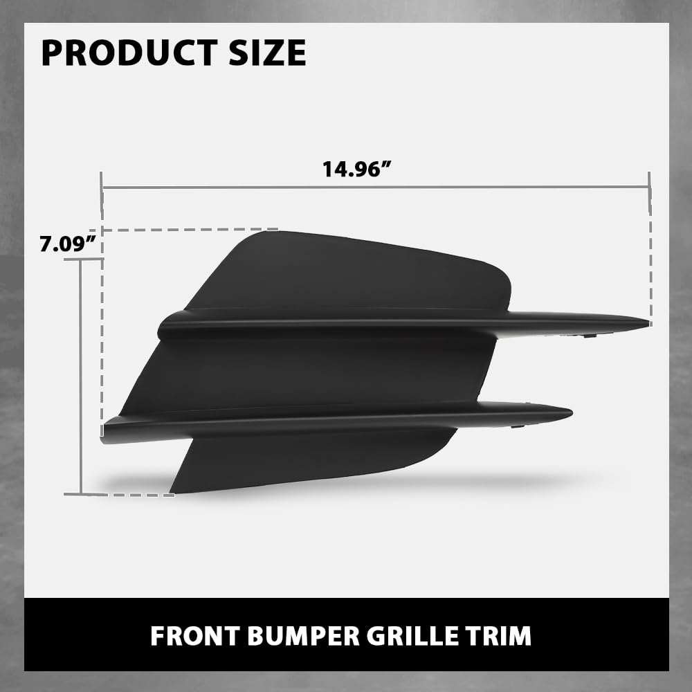 G-PLUS Pair Front Bumper Lower Grille Trim, Compatible with Benz C-Class AMG-Line 2019-2021 Facelift (W205, S205, C205, A205), LH Driver & RH Right 2PCS, 2058857202, 2058857302 Fog Light Cover