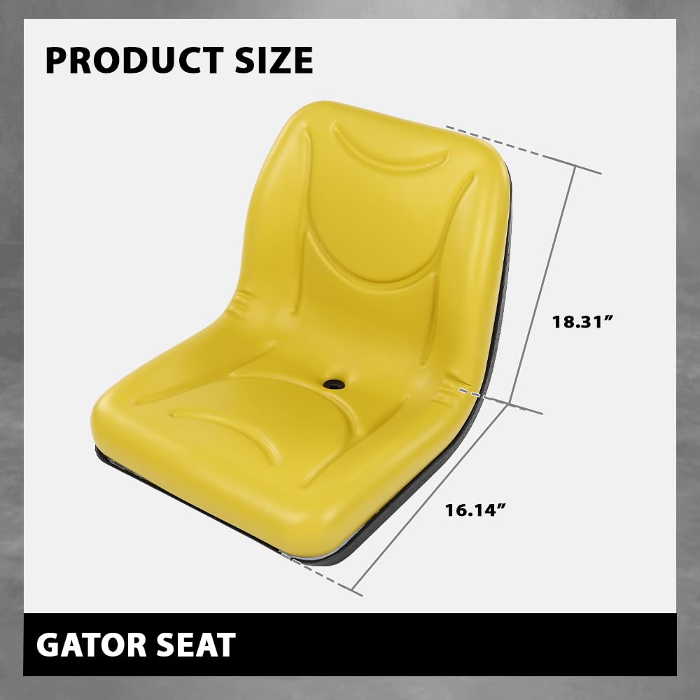 G-PLUS Gator Seat Compatible with John Deere F735 F725 F710 GX355 GX345 GX325 GX335 +,VG11696, AM121752, AM129969 Yellow