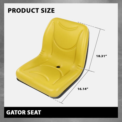 G-PLUS Gator Seat Compatible with John Deere F735 F725 F710 GX355 GX345 GX325 GX335 +,VG11696, AM121752, AM129969 Yellow
