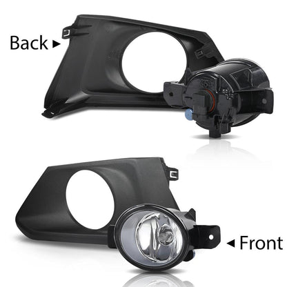 G-PLUS Fog Lights Lamps Left & Right Side Pair with Bezels & Wiring Harness Set Compatible with Nissan Altima 2019-2022 2615589929, 2615089929, 261556CA0A, 261506CA0A Black