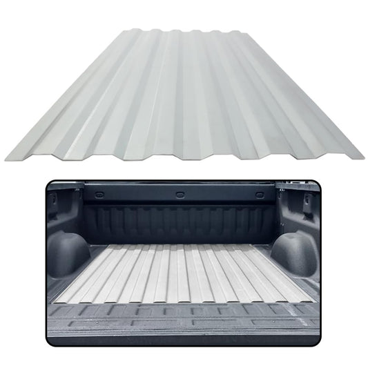 G-PLUS Bed Floor Repair Section, Compatible with Chevy Silverado 1999-2018/ Fit GMC Sierra Pickup 1999-2018, Bed Floor Rust Repair Panel Silver 48" L x 23" W Silver