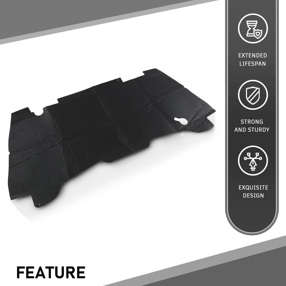 G-PLUS Hood Insulation Pad w/ Clips Compatible with Dodge Ram 1500 1994-2001/Not Fit Durango Or Dakota/Not Fit for Diesel
