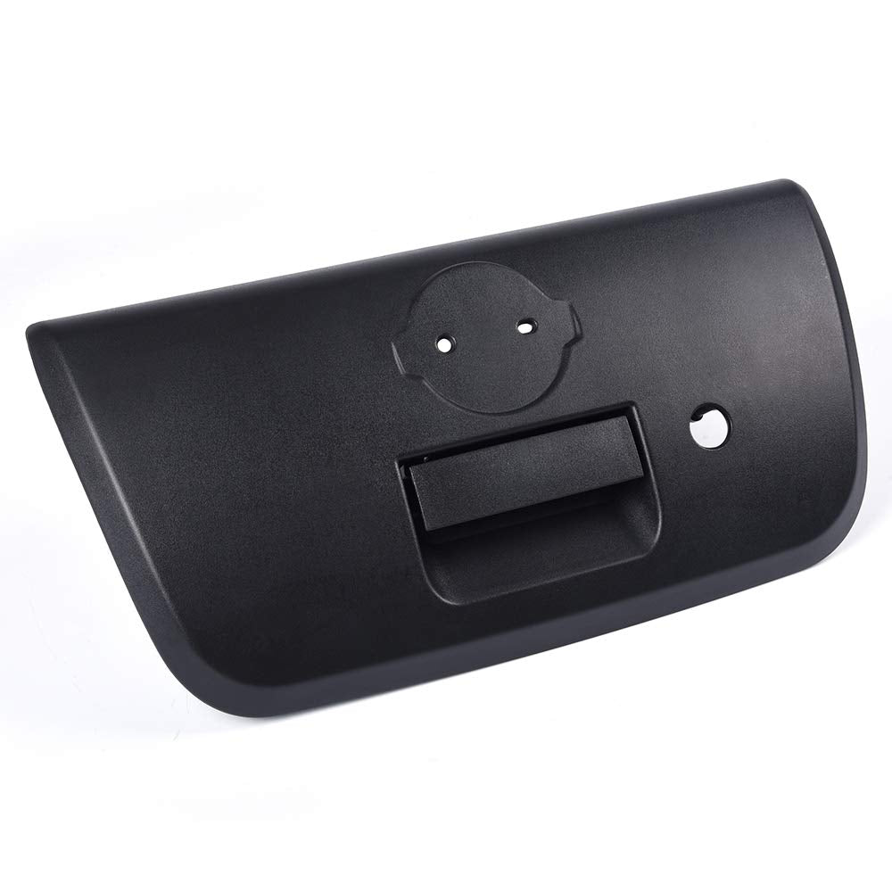 G-PLUS Tailgate Handle with Bezel Keyhole Replacement for 2001-2004 Nissan Frontier Textured Black Lift Gate Rear Outside Latch Replacement 906069Z400, 906068Z400