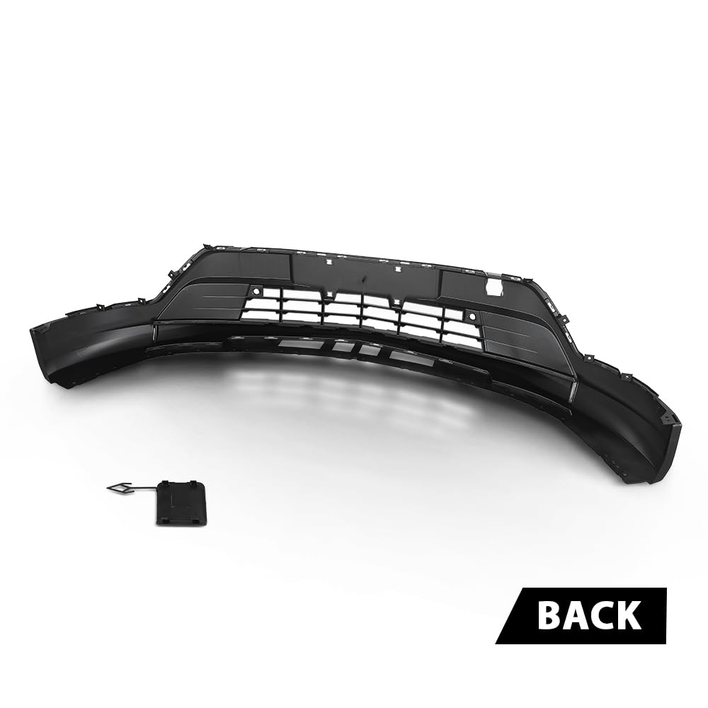 G-PLUS Bumper Cover Front Lower Compatible with Cadillac XT4 2019-2023 With Sensor Holes Black