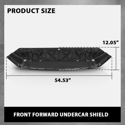 G-PLUS Front Forward Undercar Splash Shield, Compatible with Audi A4 S4 2017-2019, AU1228132, 8W0807611A Black Engine Splash Shield