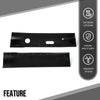 G-PLUS Engine Well Frame Rail Splash Shields Seals Compatible with Dodge Trucks D Series 2WD 1972-1981 Black