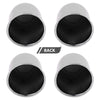 G-PLUS 4pcs Chrome Wheel Center Cap Fit for 3 1/4", 3.25" Trailer Rims Center Bore Light Scratch [Center Bore Dimensions: 3.25", 3 1/4" & Overall Cap Tall: 3.40" & Center Decal: 1.75"]