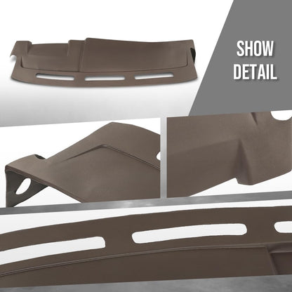 G-PLUS TPE Dash Cover Compatible with Cadillac Escalade ESV EXT 2003-2006 Brown