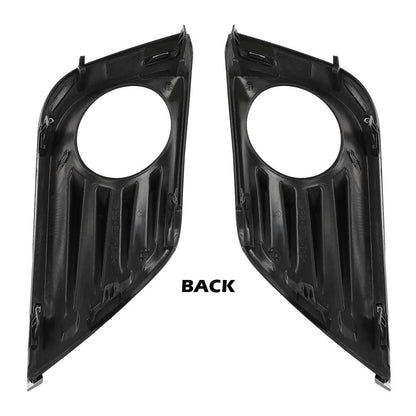 G-PLUS Pair Front Bumper Fog Light Lamp Bezel Covers w/Chrome Trim Compatible with 2016 2017 2018 Nissan Altima 62256-9HS0B+62257-9HS0B NI1038141+NI1039141