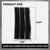 G-PLUS Door Side Fender Vent Molding Cover Trim Compatible with Land Rover Range Rover Vogue L405 2013-2022 Black