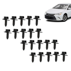 G-PLUS Splash Shield Firewall Screws 20PCS for Most Models Black Front View