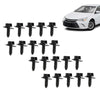 G-PLUS Splash Shield & Firewall Screws- M6.3 x 20mm Long- 10mm Hex- 20 pcs Screws Compatible with Most Models Black Iron