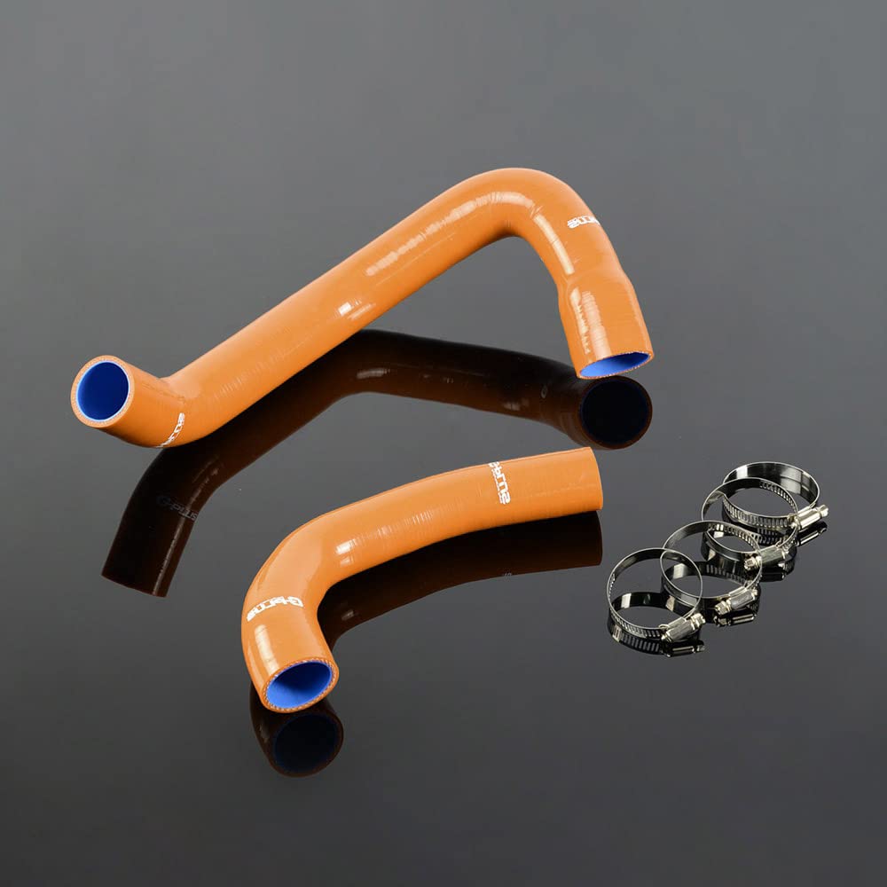 G-PLUS Silicone Radiator Hose Kit Compatible with 1997-2001 Jeep Wrangler Tj 4.0l Orange