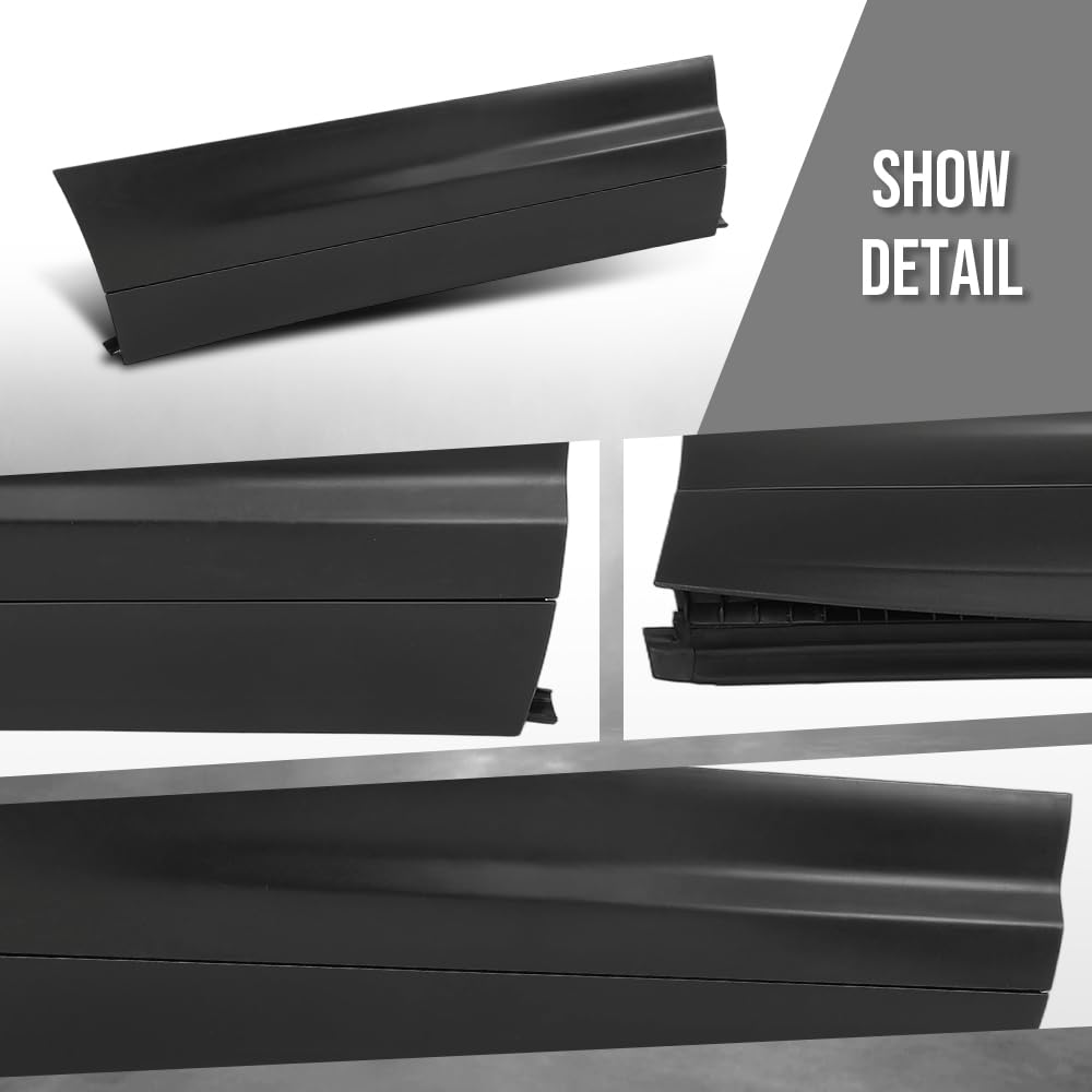 G-PLUS Rear Right Lower Door Molding Trim Compatible with Porsche Cayenne 2011-2018 Without Off-Road Package 95855979020G2X, 958-559-790-20-G2X Black