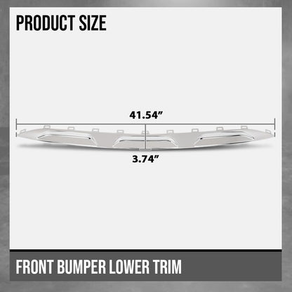 G-PLUS Front Bumper Lower Molding Trim Compatible with Benz W167 GLE / C167 Coupe/GLE 53 AMG 2020-2022 Not Fit 350 Base Sport A1678856703 Silver