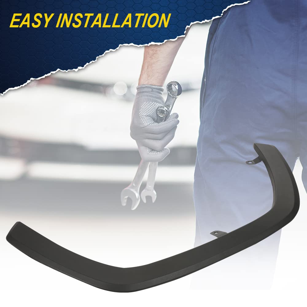G-PLUS Fender Flares Compatible With 2019 2020 2021 Toyota Rav4, OE Style Front Wheel Black Fender Molding Trim 756010R090,7560142160(Front Left Driver Side)