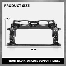 G-PLUS Radiator Core Support Panel for Porsche Panamera 2010-2016 Black Side View