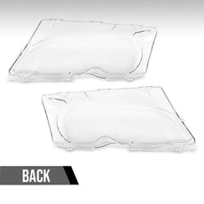 G-PLUS Headlight Lens Cover 2PCS for Universal Vehicle Clear Front Close-up View