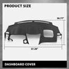 G-PLUS TPE Molded Dash Cover Compatible with RX330 2004-2006/ RX350 2007-2009/ RX400h 2006-2008 Black