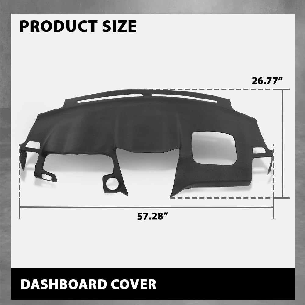 G-PLUS TPE Molded Dash Cover Compatible with RX330 2004-2006/ RX350 2007-2009/ RX400h 2006-2008 Black