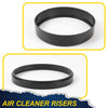 G-PLUS Air Cleaner Spacer Compatible With Edelbrock Holley 1/2"-2" Plastic Kit Black 4PCS