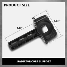 G-PLUS Radiator Support Bracket for Audi A6 A7 2012-2018 Lower Mount Close-up View