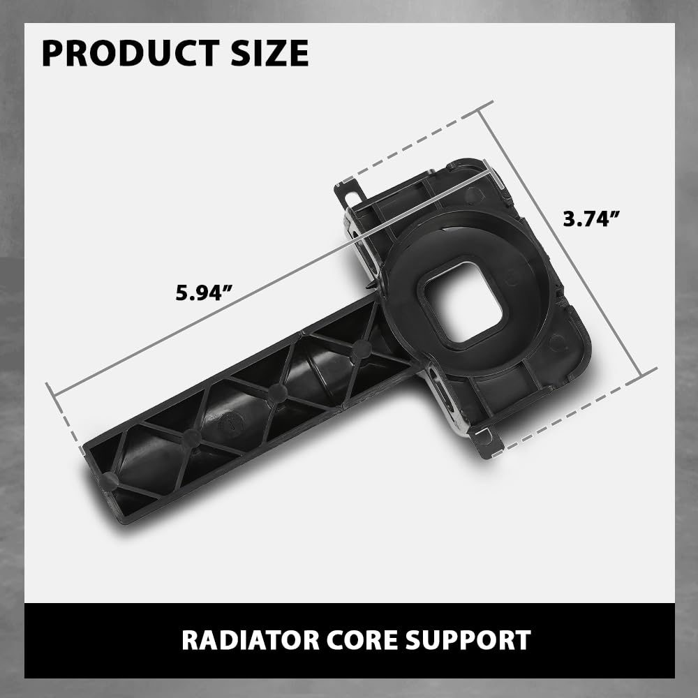 G-PLUS Lower Radiator Core Support Mount Bracket Holder, Compatible with Audi A6 A7 2012-2018, 4G0805201, 4G0-805-201