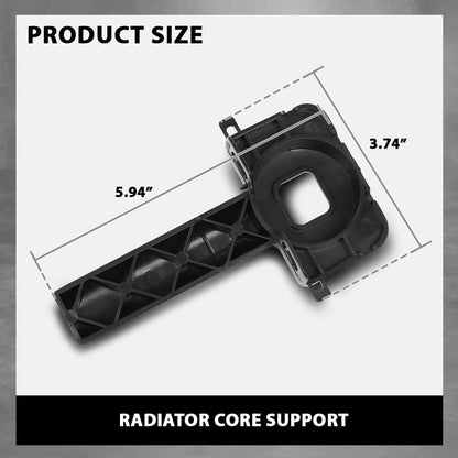 G-PLUS Lower Radiator Core Support Mount Bracket Holder, Compatible with Audi A6 A7 2012-2018, 4G0805201, 4G0-805-201