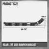 G-PLUS Rear Left Side Bumper Guide Bracket Support Compatible with Buick LaCrosse 2017 2018 2019 26227243 Black