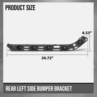 G-PLUS Rear Left Side Bumper Guide Bracket Support Compatible with Buick LaCrosse 2017 2018 2019 26227243 Black