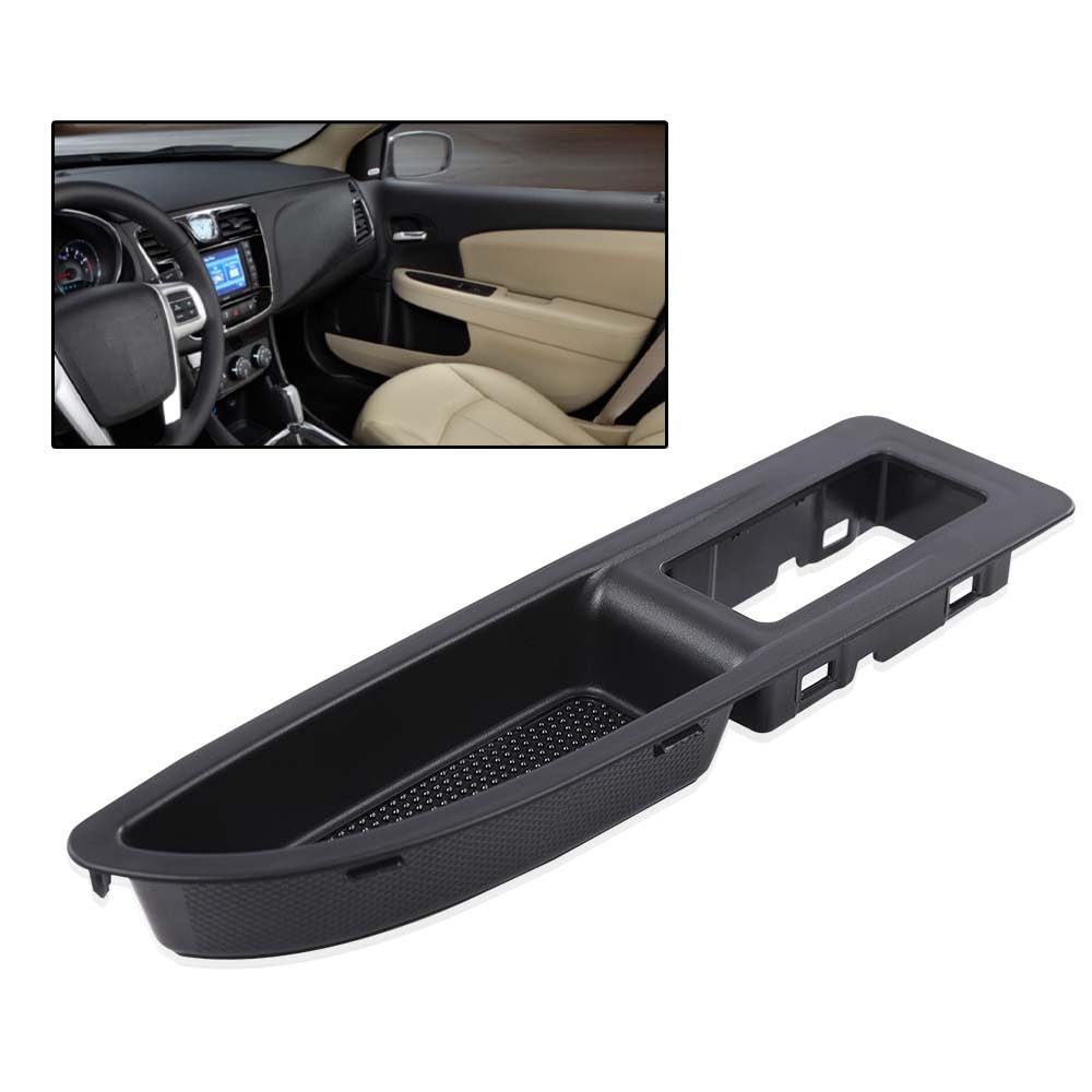 G-PLUS Window Switch Bezel Compatible with Dodge Avenger &Chrysler 200 2011 2012 2013 2014 68223848-AA Black Front Right Passenger Side Grab Handle